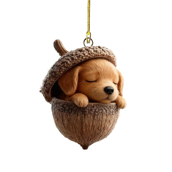 Adorable Forest Friends Christmas Ornament – 1PC Acrylic Woodland Animal Pendant | Cute Tree Decoration & Holiday Gift Idea for Kids