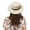 White, variant on Sun Hat, Boater Hat Women'S Flat Top Hat Casual Hat Women'S Sun Visor Hat Outdoor, White