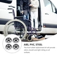 thumbnail image 2 of EXHUMKY Durable Wheelchair Front Wheels Wheelchair Accessory PVC Quiet Rolling 4Pack, 2 of 4