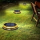 thumbnail image 4 of Lámpara de suelo con energía solar, impermeable, para jardín, camino, terraza, luces con 8 LED, lámpara solar para el patio de la casa, camino de acceso, césped, 4 of 5