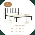 thumbnail image 3 of Rest Haven Bandon Metal Platform Bed with Headboard, Full, Gold, 3 of 15