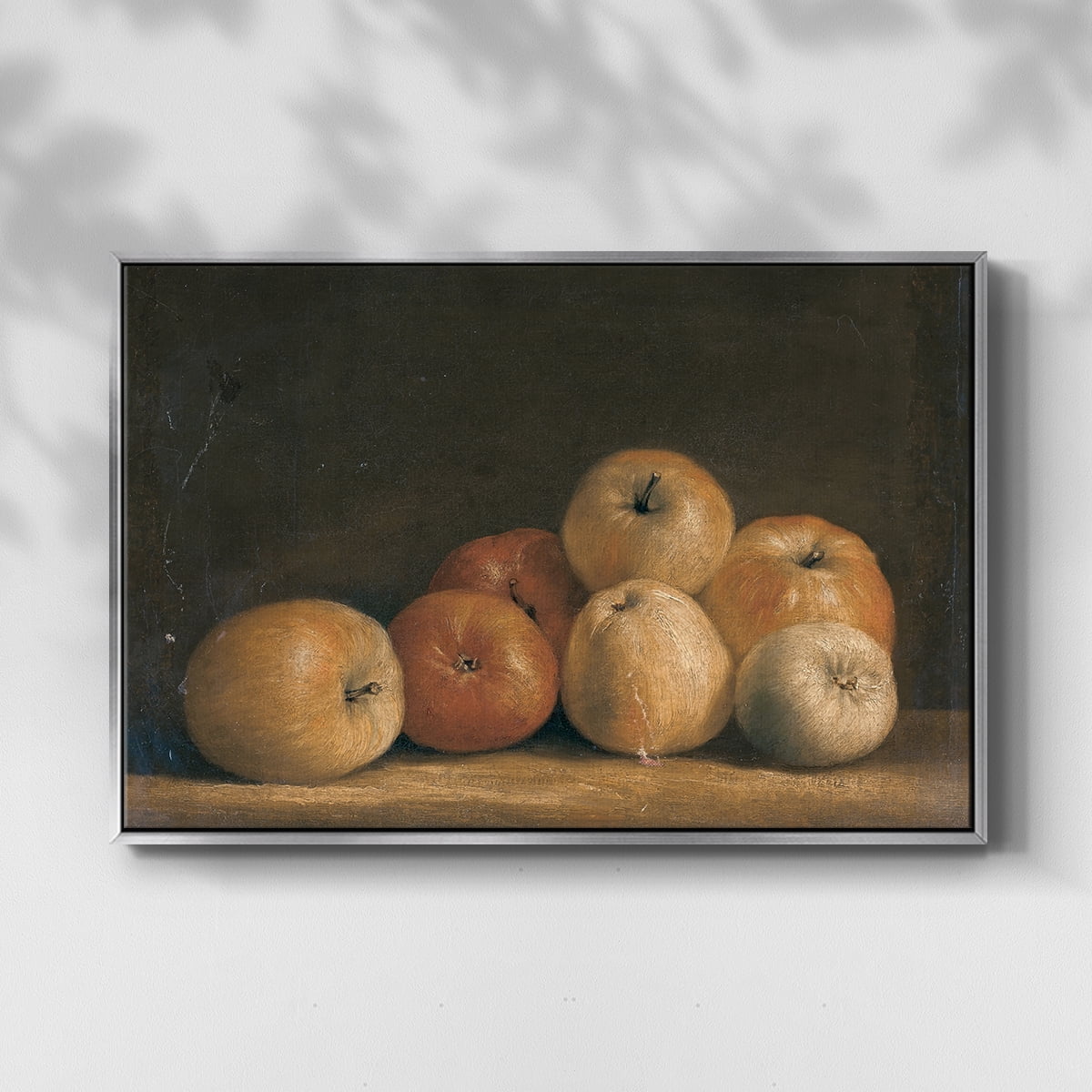 Vintage Botanical Print-LXXVIII By Wexford Home Framed in Silver Wood Gallery Wrapped Canvas 25 in. x 37 in.