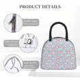thumbnail image 4 of Daiia Cute Rabbit Pattern Lunch Bag , Insulated Lunch Box, Small Leakproof Cooler Food Lunch Containers Reusable High Capacity Lunch Tote Bags-One Size, 4 of 6