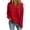 98# Red, variant on Womens Crew Neck Sweatshirts Long Sleeve Fall Casual Basic Pullover Loose Fit Top Sweatshirt Fashion Red M