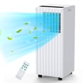 thumbnail image 2 of Kojooin 8000 BTU Portable Air Conditioner, 3-in-1 AC Unit with Fan and Dehumidifier, Remote Control, 24H Timer, Window Kit and Casters for Bedroom Office RV, 2 of 9