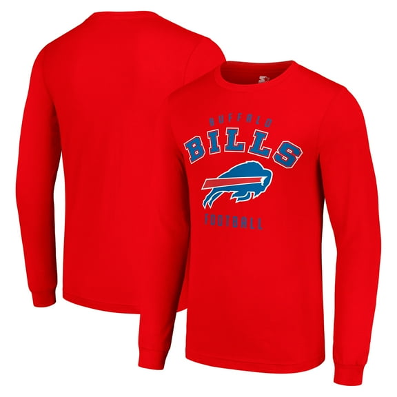 Men's Starter Red Buffalo Bills Long Sleeve T-Shirt