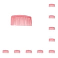thumbnail image 2 of Soidarity 10 piezas de peine de plástico para el cabello, accesorio profesional, cepillo de pelo Simple, juego de belleza de peluquero, herramientas de Cuidado del cabello Rosado Soidarity CE013203-02B, 2 of 6
