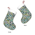 thumbnail image 3 of Salouo Green Leopard Print Christmas Stockings,Large Xmas Stocking Set of 1 Holiday and Farmhouse Stocking for Christmas Holiday Party Decoration(17.7*11 Inch), 3 of 7