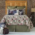 thumbnail image 1 of C&F Home Caleb Ensemble de Courtepointe en Coton Réversible 3 Pcs Rustique Cabane Cerf Ours Très Grand Lavable en Machine Marron, 1 of 5