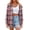 Z02 Pink, variant on HOWPAY Plaid Shirts for Women Button down Long Sleeve Collared Classic Casual Tops Stretch Loose Fit Oversized Comfy Fall Clothes Sky Blue L