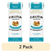 (2 pack) Califia Farms Unsweetened Vanilla Almond Milk 32 Fluid Ounces