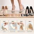 thumbnail image 4 of 9 Pairs Thickened High Heel Pads, Self Adhesive Shoe Inserts Filler with Anti-Slip Bump, Heel Grips Cushions for Women Men Too Big Loose Shoes Boot Blister Pain Comfort (3 colors), 4 of 7