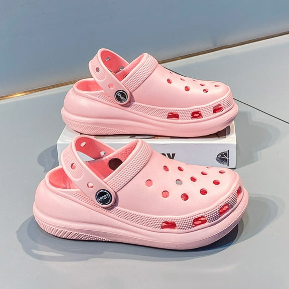 Kids Clogs Garden Shoes Girls Boys Lightweight Beach Pool Shower Slip On Toddler Slippers Cartoon Children Summer Sandals