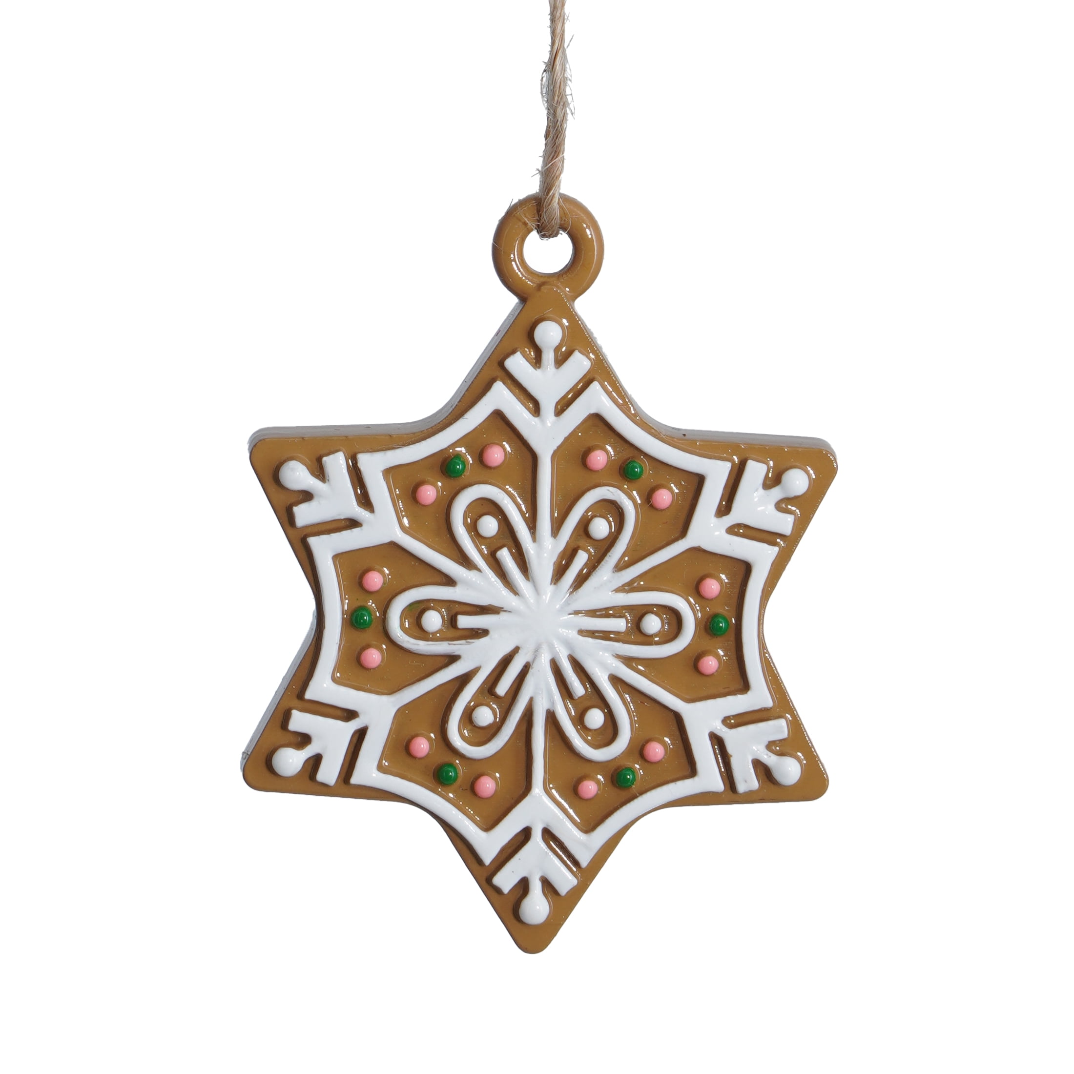 6-Count Multicolor Gingerbread Mini Christmas Ornaments, by Holiday Time