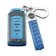 thumbnail image 1 of maskred 3 Button Car Key TPU Case Vehicle Keys Protector Cover Keychain Ornament Automotive Automobile Replacement for Eclipse Blue, 1 of 6
