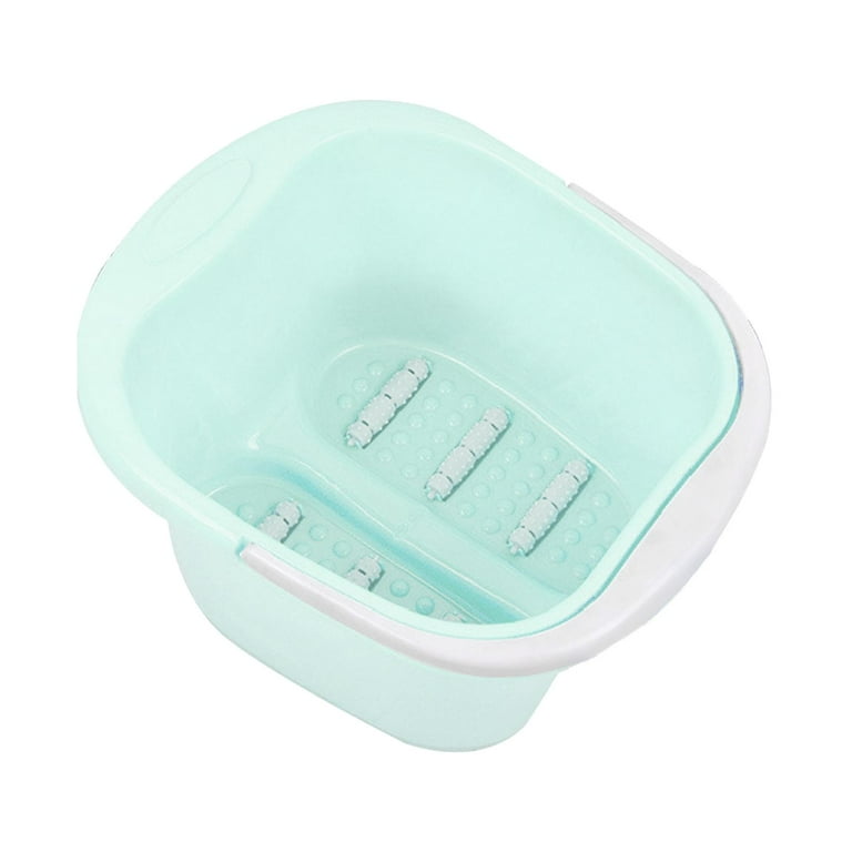 Foot Soaking Bath Basin Foot Bath SPA Soak Tub Pedicure Portable Foot Tub Foot Use for Family Foot SPA Basin Roller