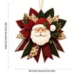 thumbnail image 3 of Lazduis Christmas Fabric Wreath Kit Fabric Patchwork Door Hanging Kit Layered Holiday Home Decoration, 3 of 6