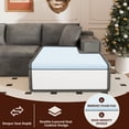 thumbnail image 2 of Vineego 110" L Shaped Modular Sectional Sofa 3 Seat Cloud Sectional Couch with Deep Seat Upholstered Boneless Couches for Living Room,Gray, 2 of 8
