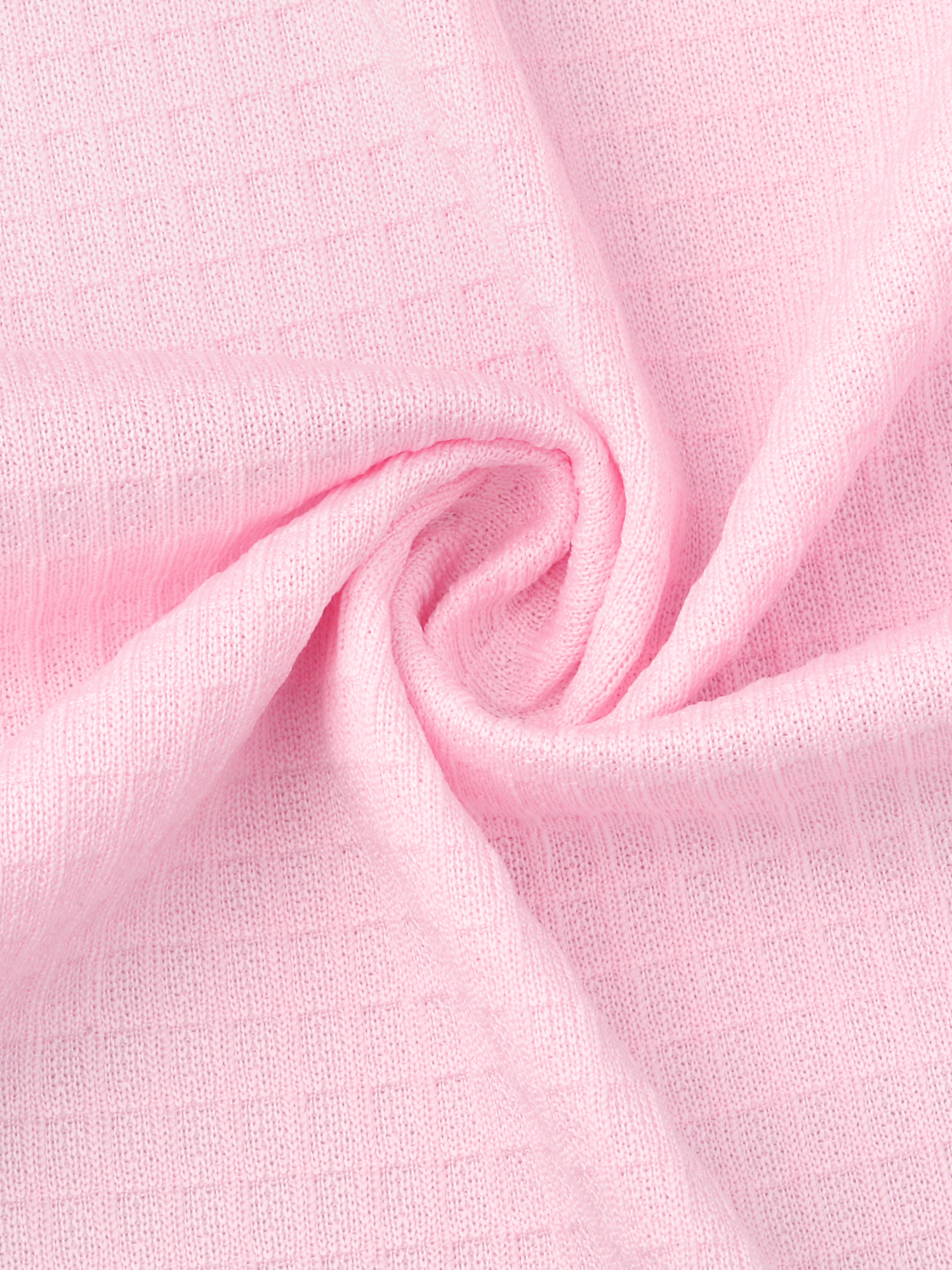 DARING DIVA Bathrobe Waffle Terry Shawl Collar Tie Short Sleeve M Pink