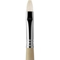 thumbnail image 2 of Escoda Clasico Chungking White Bristle Brush - Bright, Long Handle, Size 0, 2 of 5