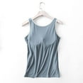thumbnail image 6 of ZyeKqe Womens Pajama Tank Tops with Built in Bra Workout Yoga Athletic Sleeveless Undershirts Longewear, 6 of 6