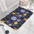 thumbnail image 3 of Pioneer Flower Floral Print Flannel Non Slip Door Rugs,Washable Door Mats Indoor,Decorative Door Mats,Dirt-Resistant and Absorbent Doormat for Entrance,Bedroom,Kitchen,Bathroom,23.5"x16", 3 of 5