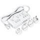 thumbnail image 1 of Convertidor de voltaje TESSAN de 220 V a 110 V con 4 enchufes USB y 3 AC, 1 of 8