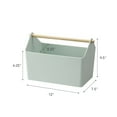 thumbnail image 7 of Yamazaki Home Storage Caddy, Mint, Plastic + Wood, Supports 4.4 pounds, Handle, No Assembly, 7 of 7