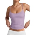 thumbnail image 1 of PINKMSTYLE Débardeurs Basiques pour Femmes à Encolure Dégagée Doublée Débardeurs Ajustables d'Été Sans Manches, 1 of 7