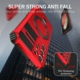 thumbnail image 4 of for Samsung Galaxy S21 Ultra Case [Compatible with MagSafe] [Military-Grade Protection], Shockproof Protective Slim Invisible Kickstand Car Mount Magnetic Armor Cover, Red, 4 of 10