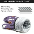 thumbnail image 7 of Cute Oven Mitts,Purple Halloween Ghosts Skulls and Bats Oven Mitt 2-Pack Set,Kitchen Gloves for Oven,Heat Resistant Oven Mitts 7.7"x12", 7 of 7