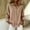 Brown, variant on Womens Button Down Shirts Fashion Striped Printed Dress Shirt Long Sleeve Collared Office Work Blouses Tops
