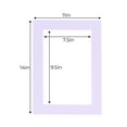 thumbnail image 2 of Light Purple Acid Free 11x14 Picture Frame Mats with White Core Bevel Cut for 8x10 Pictures - Fits, 2 of 2