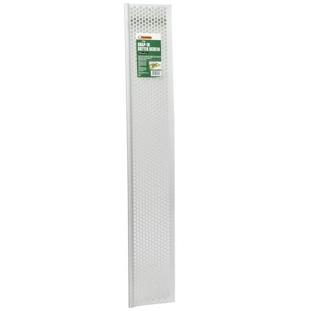 Frost King 6-1/2 In. x 3 Ft. White Vinyl Snap-In Gutter Screen G636W