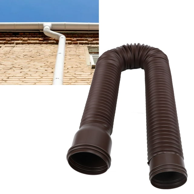 Rain Gutter Downspout Extension, Prevent Erosion, Wear, and High Temperature with Thickening Design, Extendable Drain Away Extender for Smooth Waterflow, Easily Adjusted Length