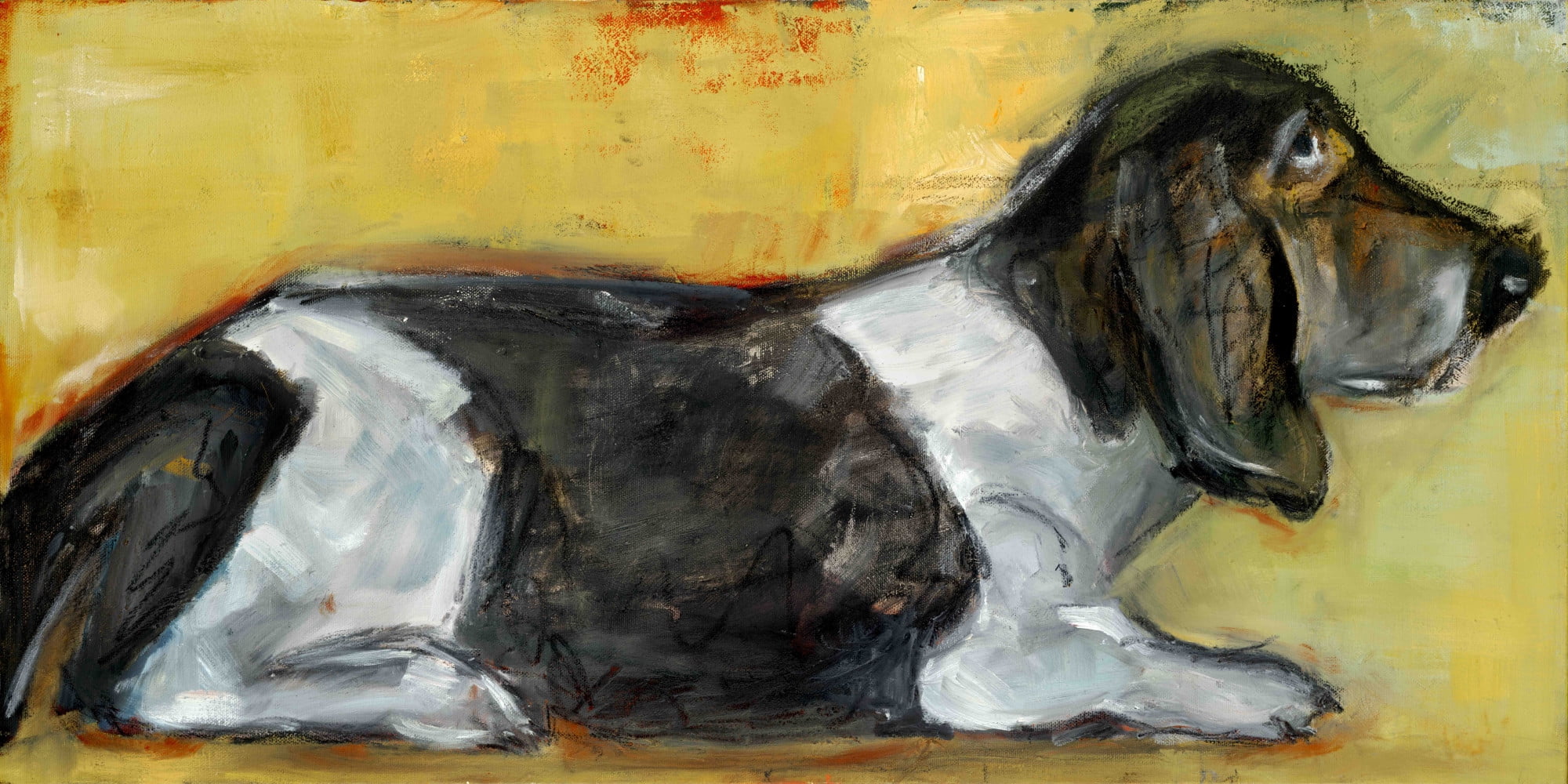 Marmont Hill Inc Marmont Hill - Hush Puppy by Tori Campisi Painting Print on Canvas - Multi-color