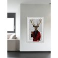 thumbnail image 4 of Marmont Hill "Deer in Smoking Jacket" Framed Painting Print, 4 of 6