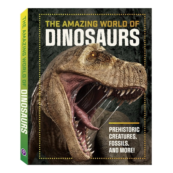 Pre-Owned The Amazing World of Dinosaurs Book for Kids - Over 224 Pages of Prehistoric Creatures like T-Rex, Triceratops, Velociraptor, Brachiosaurus, Fossils, and More