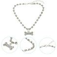 thumbnail image 3 of KAKOWELY Collar ajustable para perro y gato, con diamantes de imitación, 3 of 4