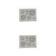 thumbnail image 4 of Moyic Feiqiong nuevo 3D Rosa molde para galletas flor molde de silicona DIY flor Fondant hornear pastel moldes artesanía herramienta de gris 2piezas, 4 of 6