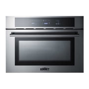 CMV24 24 Built-In Microwave Oven Combo with 1.34 cu. ft. Capacity Convection Touch Panel Safety Lock Broiler Hot Air Function and Double Pane Glass: Stainless Steel"