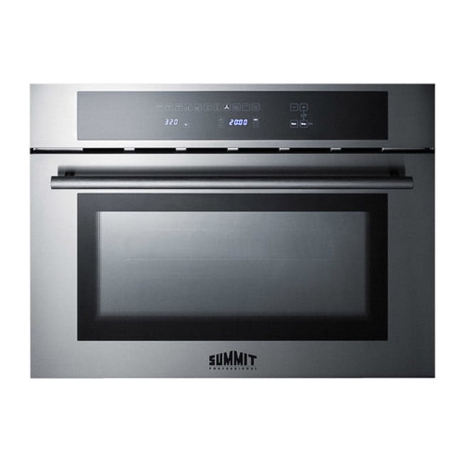 CMV24 24 Built-In Microwave Oven Combo with 1.34 cu. ft. Capacity Convection Touch Panel Safety Lock Broiler Hot Air Function and Double Pane Glass: Stainless Steel"