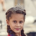 thumbnail image 4 of Peineta con corona de diamantes de imitación (2 unidades) para niñas. Peineta con tiara de diamantes de imitación para niñas. Mini tiaras para mujer. Peineta pequeña para el cabello., 4 of 8