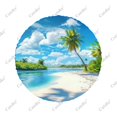 thumbnail image 3 of Sunny Tropical Landscape Polyester Universal Spare Wheel Tire Cover Custom Tire-Covers for Trailer RV SUV Truck Camper, 3 of 5