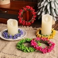 thumbnail image 4 of 6PCS Candle Rings Wreaths, Artificial Spring Berry Candle Holder Rings for Easter Party Table Centerpiece Decoration, 4 of 5