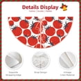 thumbnail image 3 of Rateoe Hand Drawn Tomatoes Pattern Christmas Tree Skirt with Ties , Christmas Tree Decorations, Farmhouse Christmas Decor Xmas Holiday Decorations-48", 3 of 6