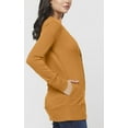thumbnail image 3 of Conceited Women's Cardigan with Snap Button Down and Pockets - V-neck Soft Knitwear Sweater, 3 of 6
