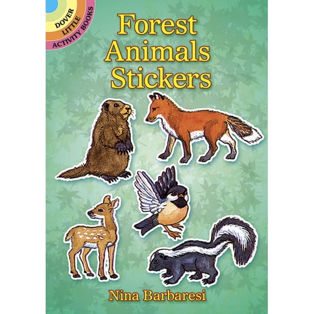 Dover Little Activity Books Forest Animals Stickers (Paperback