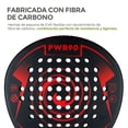 thumbnail image 3 of Pala de Padel con 3 Pelotas Hikeo Funda Grip Raqueta 100% Fibra de Carbono, 3 of 9