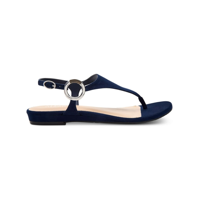 Womens navy blue thong hotsell sandals